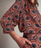 Picture of LOANA ROSEWOOD PRINTED BLOUSE